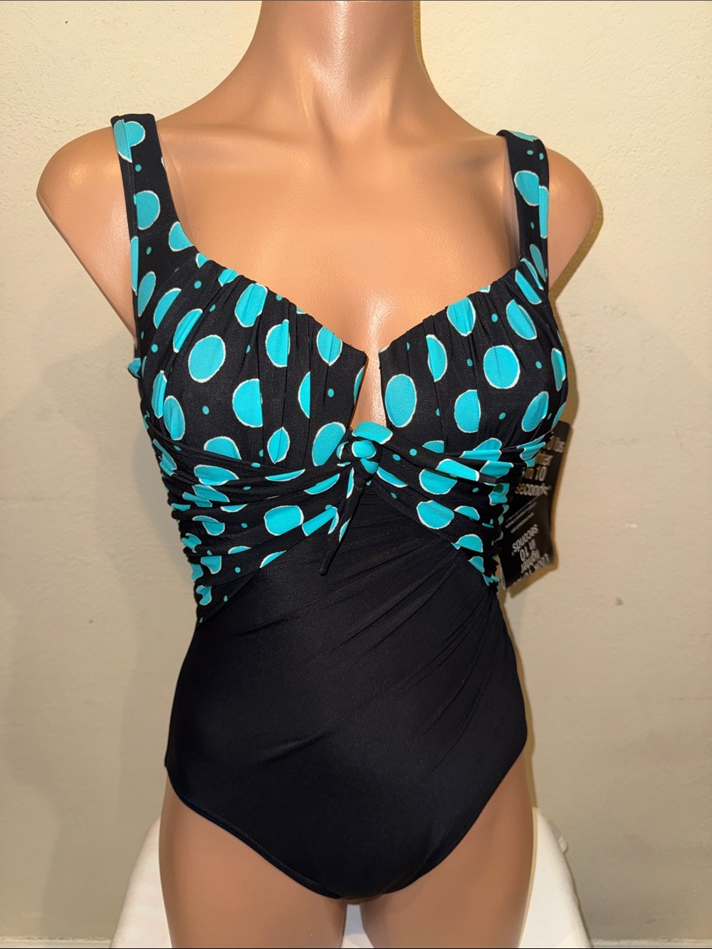 NWT Miraclesuit one piece swimsuit Sandra admins green size 8 - Picture 2 of 5